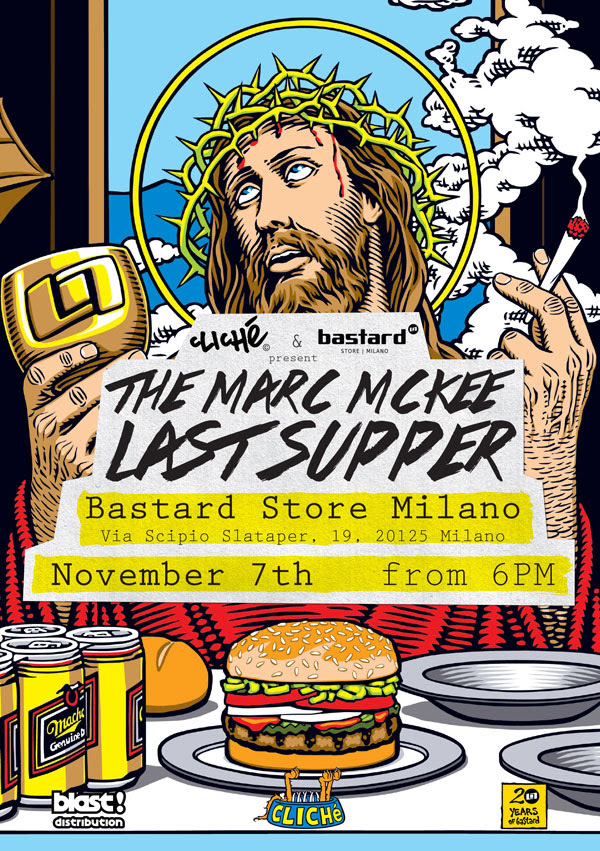 L’ultima Cena di Marc McKee al Bastard Store