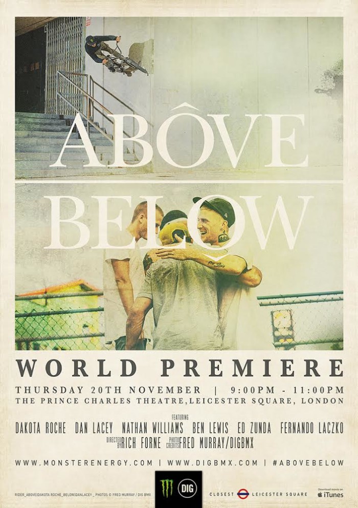 ‘Above Below’: World premiere 20th November – London UK