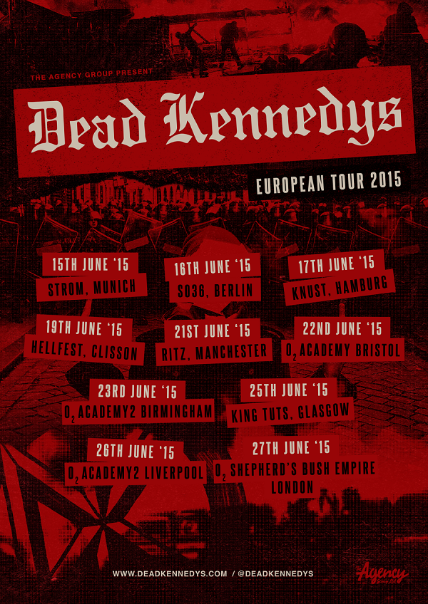 Dead Kennedys announce June 2015 EU headline tour