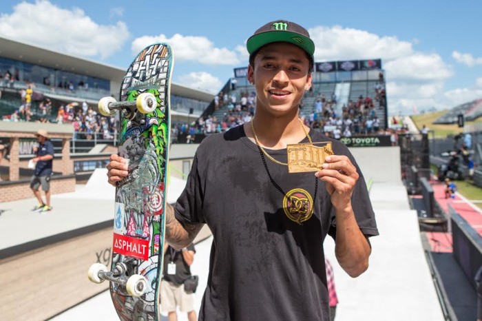 NYJAH HUSTON VINCE L’ORO IN SKATEBOARD STREET AGLI X GAMES AUSTIN 2015