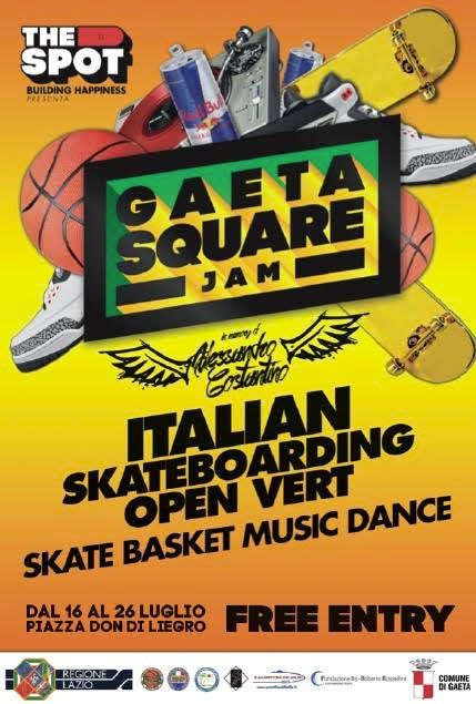 Gaeta Square Jam questo weekend