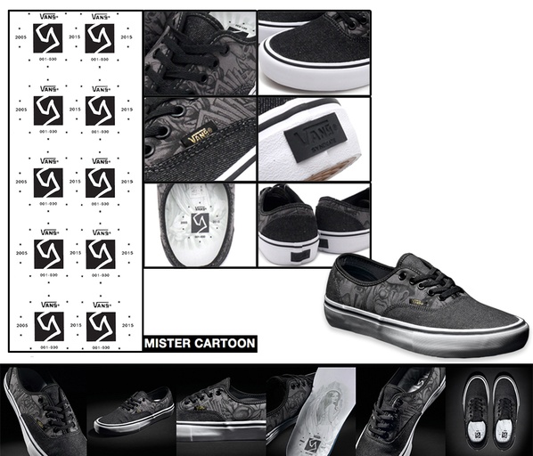 Vans X Syndicate Model: Mister Cartoon Authentic “S”