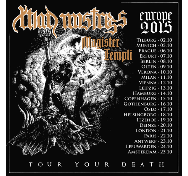 Christian Mistress announces “Tour Your Death” European Tour 2015