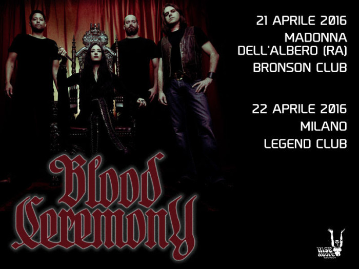 Blood Ceremony: due concerti nel 2016!