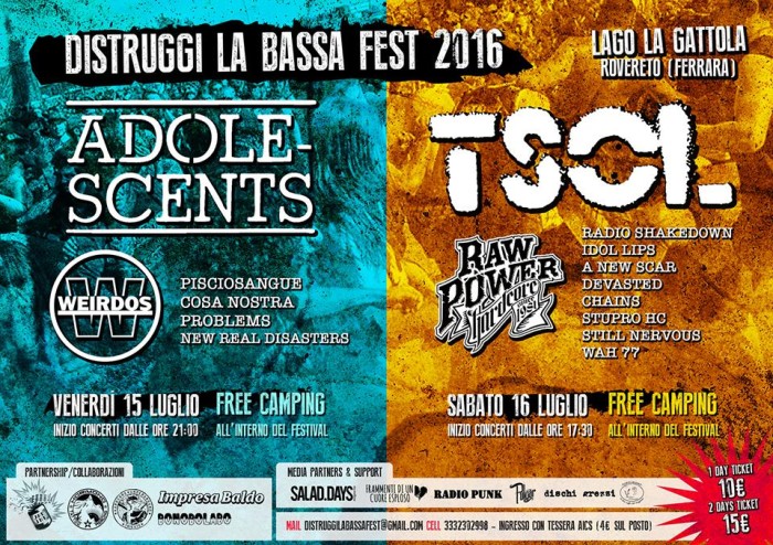 DISTRUGGI LA BASSA FESTIVAL 2016