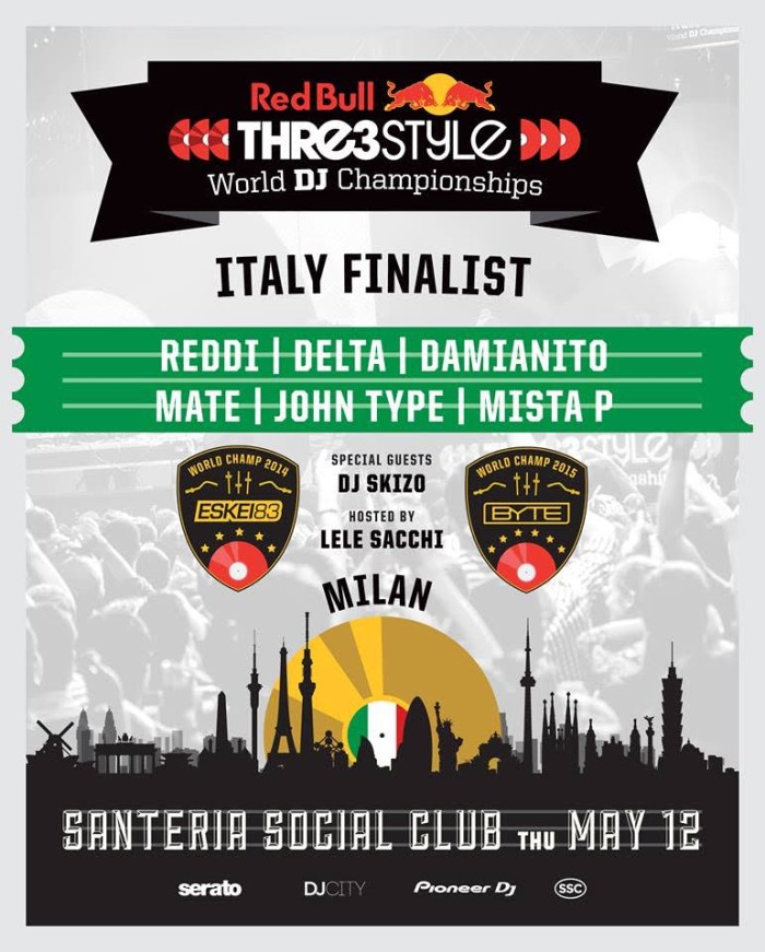 RED BULL THRE3STYLE: I VINCITORI ITALIANI SI SFIDERANNO A MILANO IL 12 MAGGIO