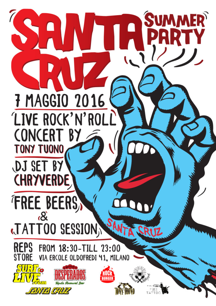 Santa Cruz Italy / party 7 maggio Milano