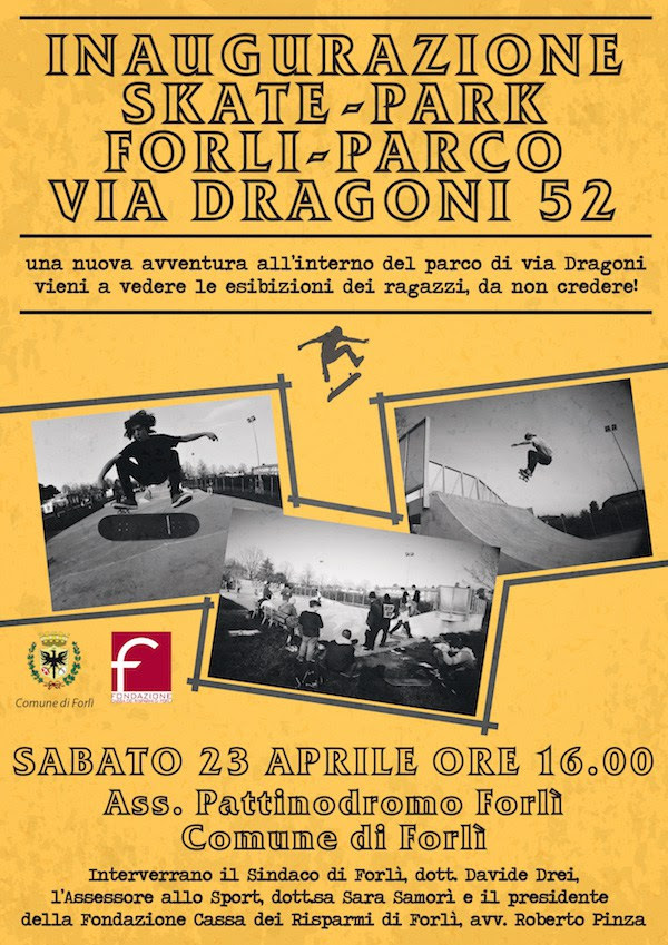 Inaugurazione nuovo Skatepark Forlì