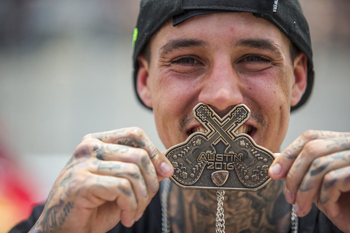 Monster Energy’s Kyle Baldock takes gold in Dave Mirra’s BMX Best Trick and snags bronze in BMX Park at X Games Austin 2016