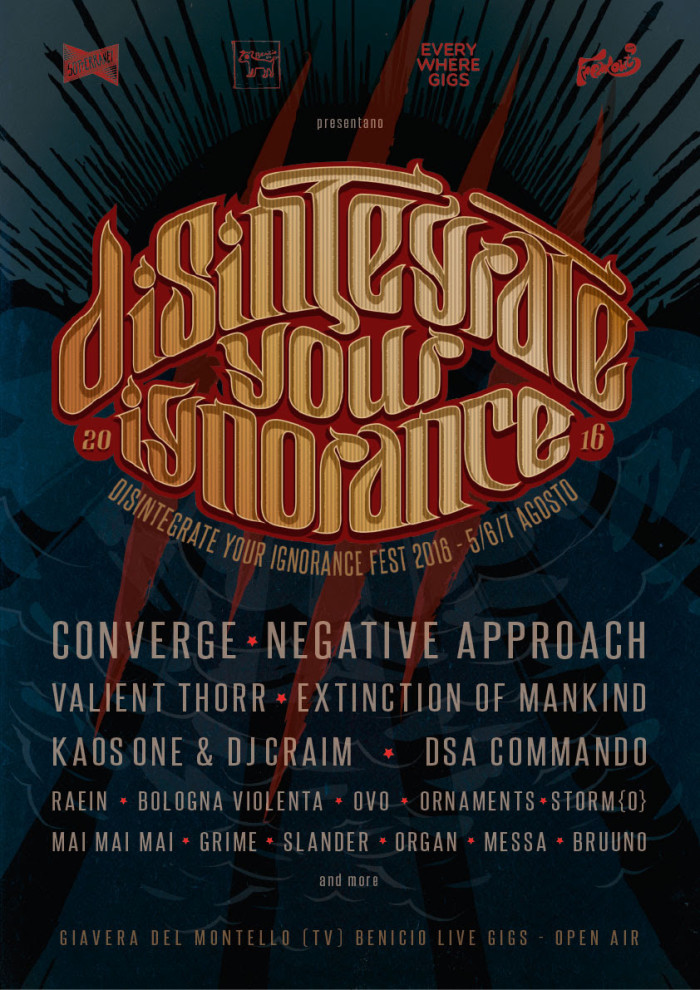 Disintegrate Your Ignorance, il festival indipendente più pesante d’Italia, dal 5 al 7 Agosto nel cuore del Montello (Tv)