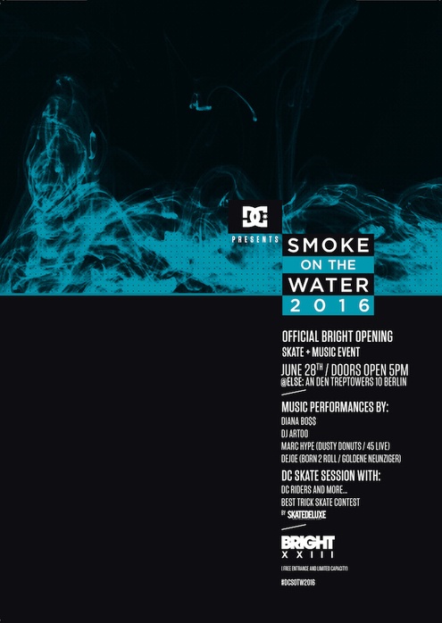 DC’s SMOKE ON THE WATER – JUNE 28th @ BRIGHT – BERLIN