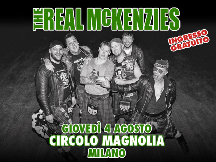 The Real McKenzies si spostano al Circolo Magnolia