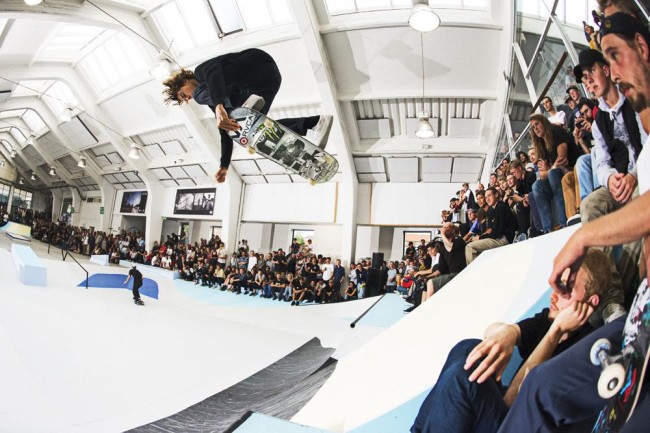 Curren Caples, alley-oop nosegrab at the CPH Open
