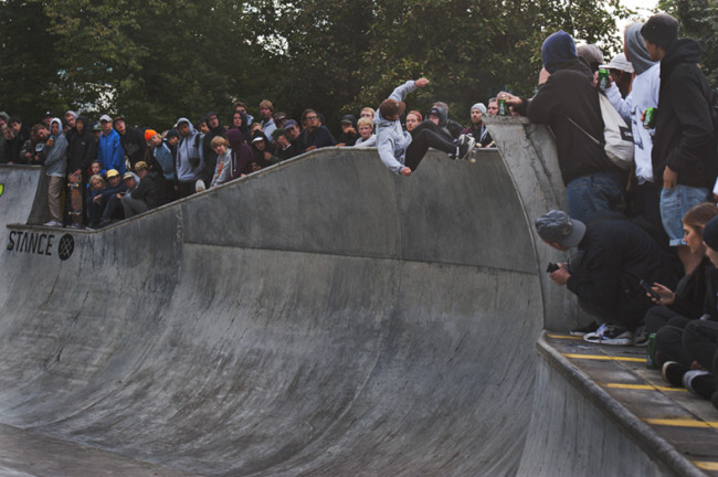 Sam Becket, Over Vert Frontside Grind at CPH Open