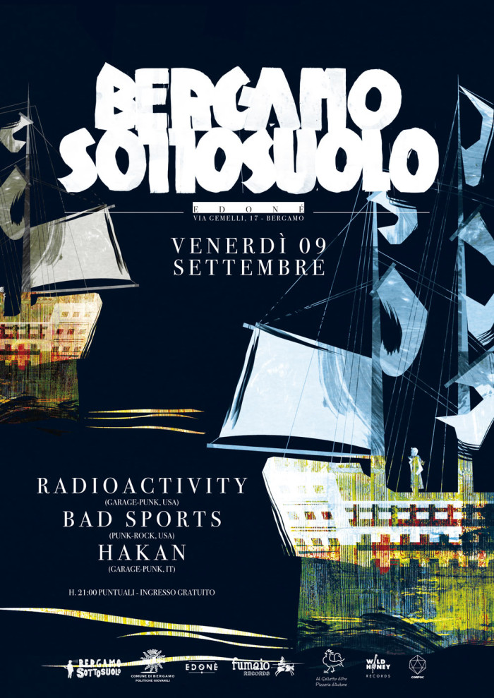 Radioactivity (ex-Marked Men) unica data italiana // con Bad Sports e Hakan // 9 Settembre, Edoné, Bergamo