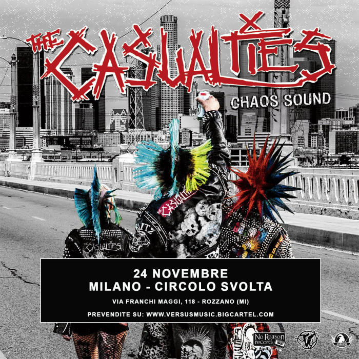 The Casualties: una data a Milano il 24 Novembre