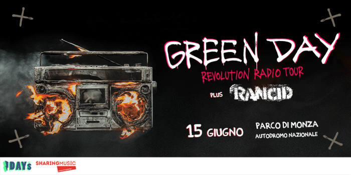 I-DAYS MILANO 2017 PARCO DI MONZA, AUTODROMO NAZIONALE PRESENTA UN EVENTO ESCLUSIVO IN ITALIA 15 GIUGNO: GREEN DAY + RANCID