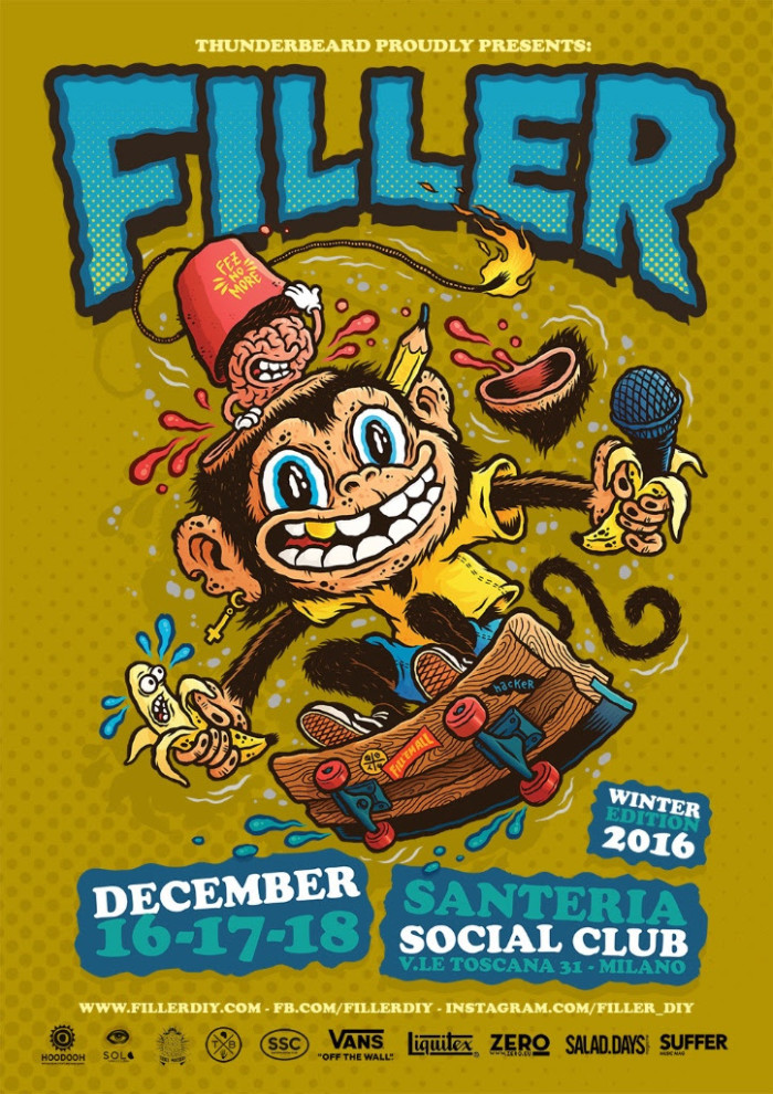 Filler | La convention di illustrazione diventa più grande ed internazionale e cambia location: appuntamento il 16,17,18/12 a Santeria Social Club