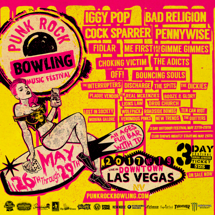 PUNK ROCK BOWLING AND MUSIC FESTIVAL ANNOUNCES FULL 2017 LAS VEGAS LINEUP