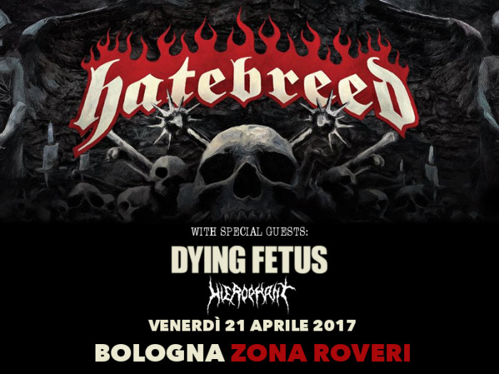 Hatebreed a Bologna: completano la line-up gli Hierophant