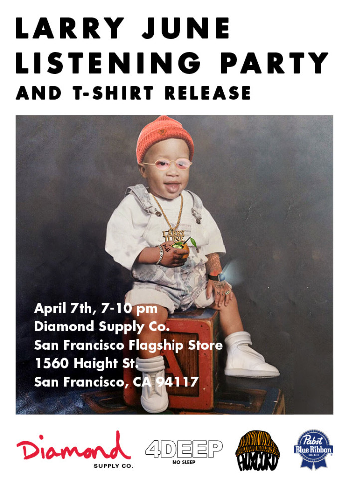 Diamond x Larry June In-Store event and T-Shirt release