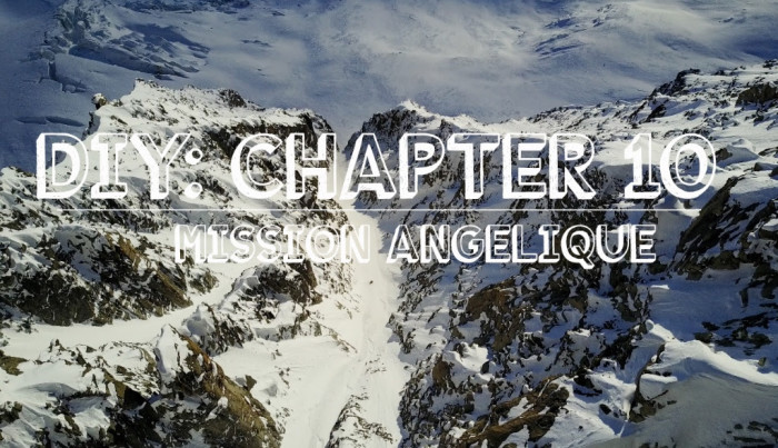 Xavier De Le Rue rides the Angelique Couloir in Chamonix