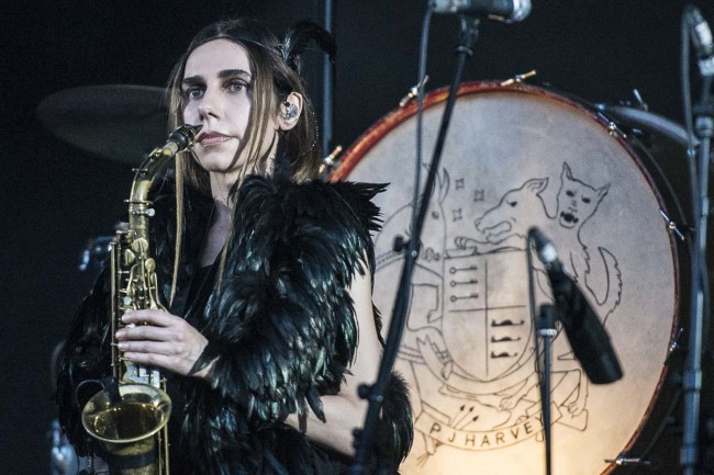 PJ Harvey performs on Todays festival