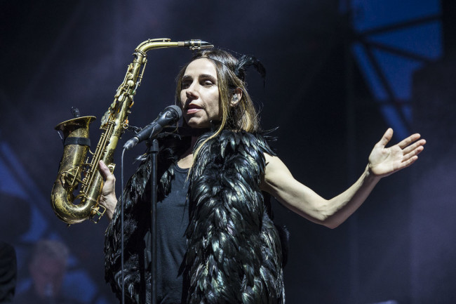 PJ Harvey performs on Todays festival