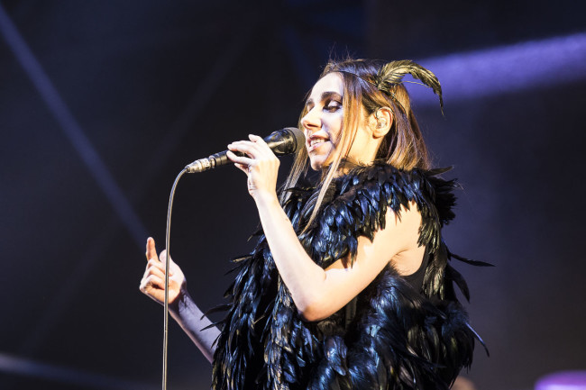 PJ Harvey performs on Todays festival