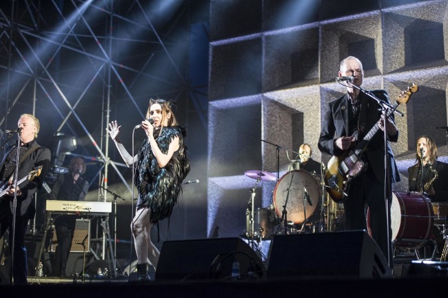 PJ Harvey performs on Todays festival