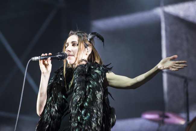 PJ Harvey performs on Todays festival