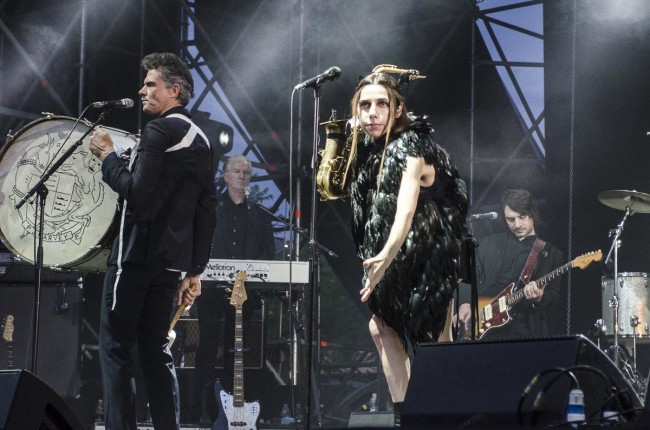PJ Harvey performs on Todays festival