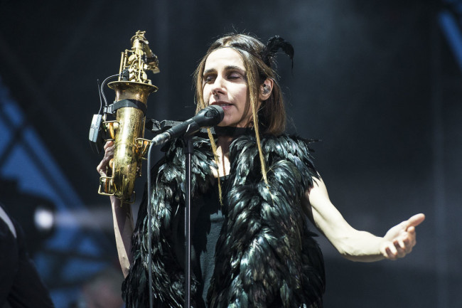 PJ Harvey performs on Todays festival