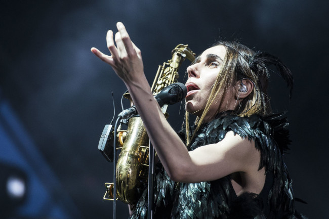 PJ Harvey performs on Todays festival