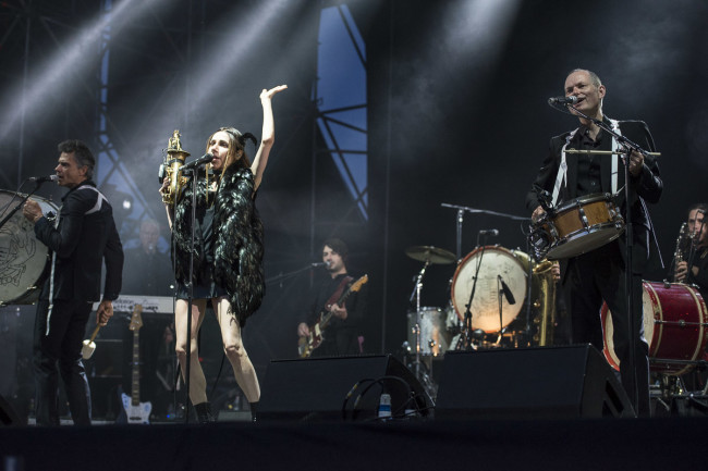 PJ Harvey performs on Todays festival