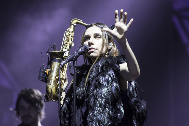 PJ Harvey performs on Todays festival