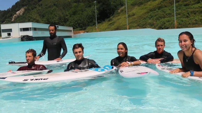 National Surf Teams train at the Wavegarden Cove