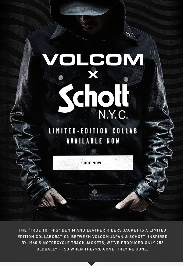 Exclusive Volcom Japan X Schott Rider’s Jacket