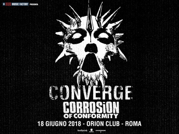 Converge: una data a Roma assieme a Corrosion Of Conformity