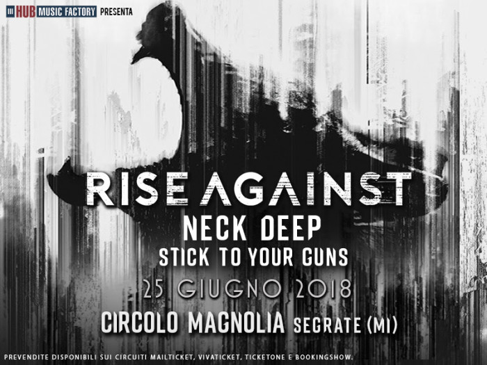 Rise Against: secondi special guest annunciati, gli Stick To Your Guns