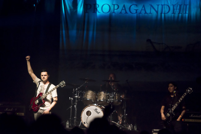 Propagandhi performs in Milan