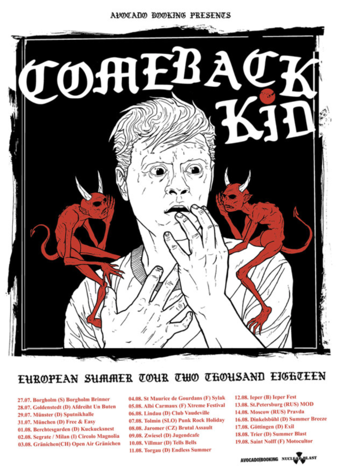 Comeback Kid annunciano le date estive in Europa!