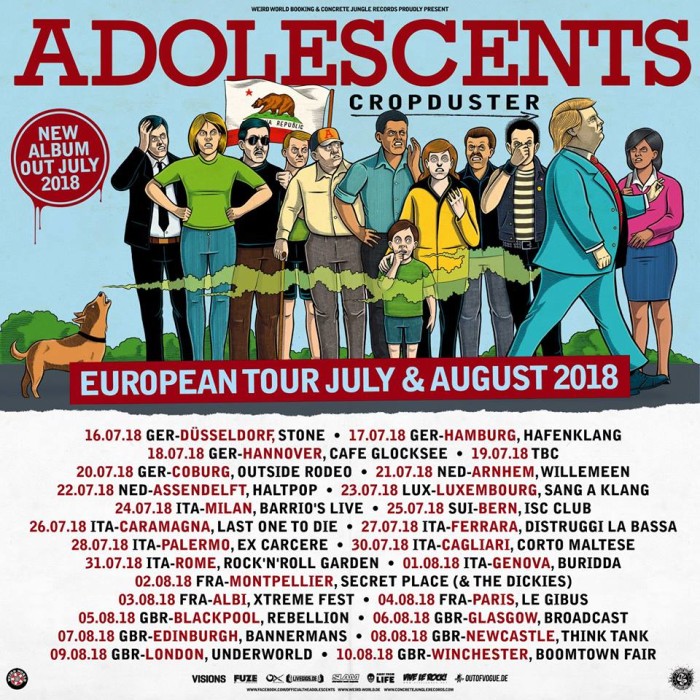 Adolescents – ‘Queen Of Denial’ (Album Track) – Concrete Jungle Records