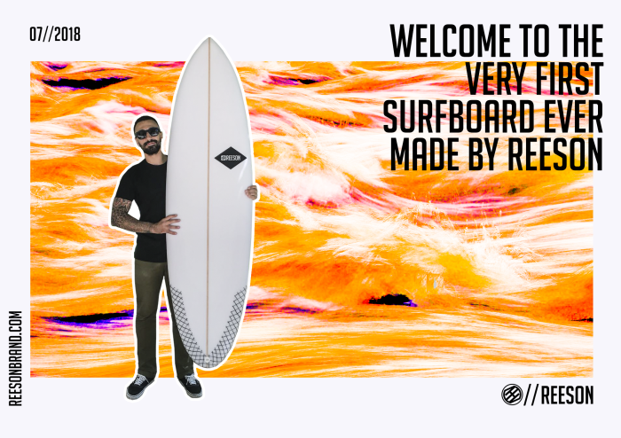REESON PRODUCES ITS FIRST TOP QUALITY SURFBOARD