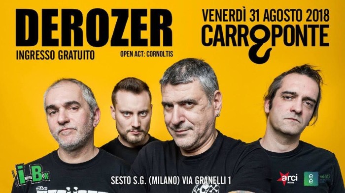 DEROZER IN CONCERTO AL CARROPONTE!