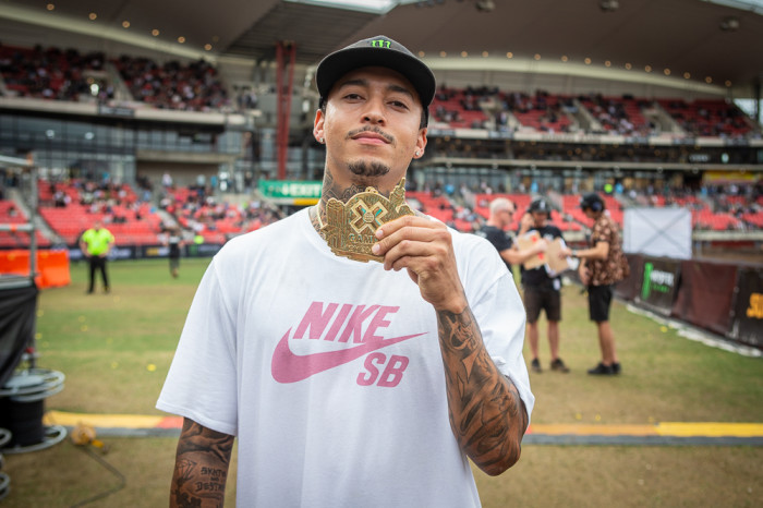 Nyjah Huston takes Gold in skateboard Street at X Games Sydney 2018