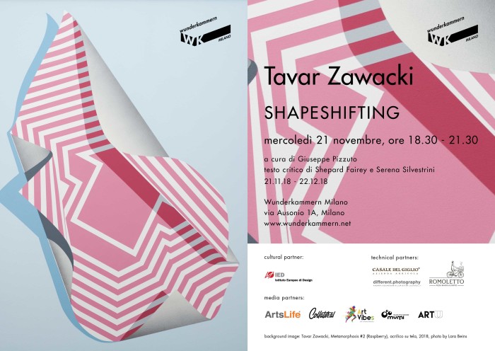 WK Milano | Tavar Zawacki – SHAPESHIFTING | Opening 21 novembre 2018
