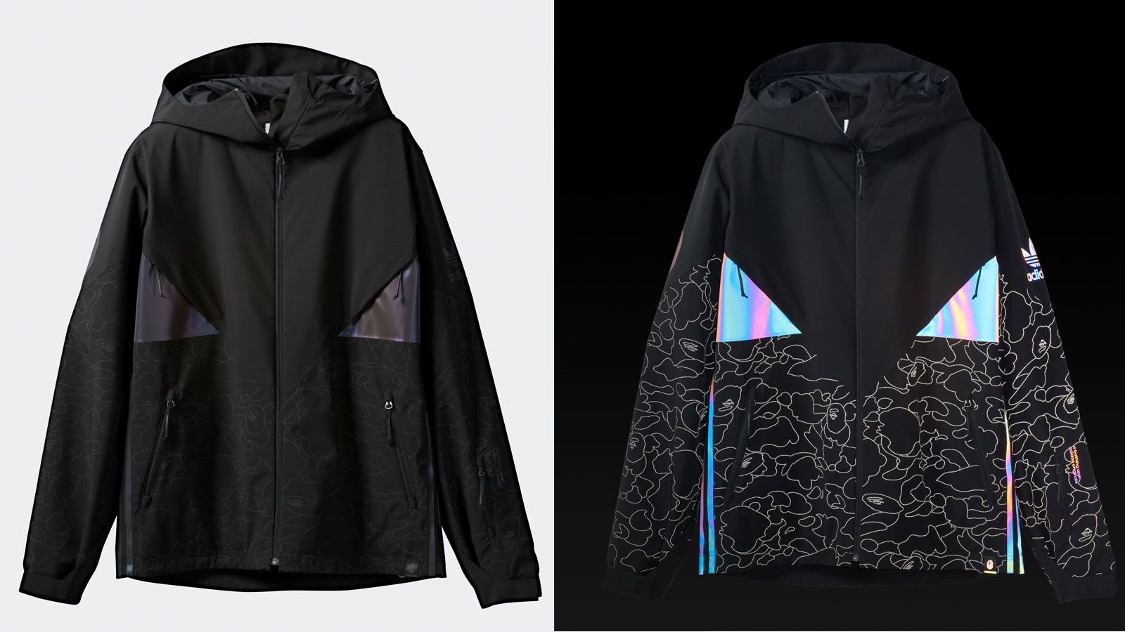 Adidas snow sales jacket x bape
