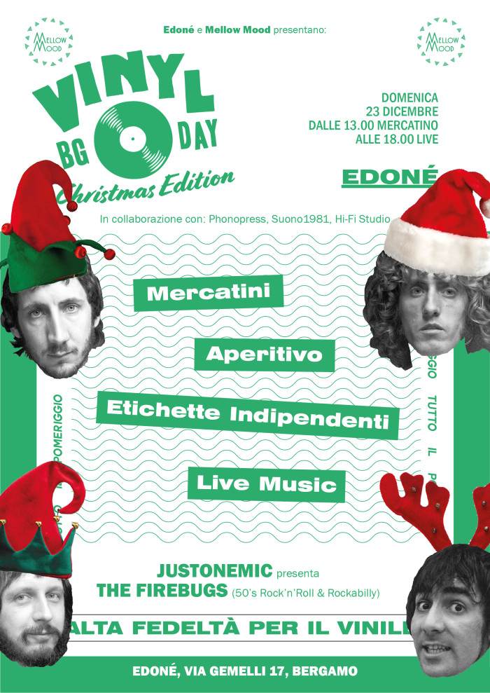 Vinyl Bg Day // Christmas Edition // Domenica 23 // Edonè Bergamo