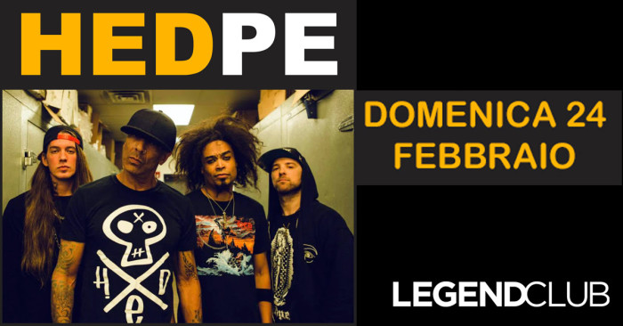 Direttamente da Huntington Beach, California, l’alternative metal band(HED) P.E.@ Legend Club Milano